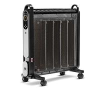 TROTEC Calefactor convector TCH 2050 E, 1.200 W / 2.000 W, Pantalla LCD, Temporizador, Mando a Distancia, Silencioso, Diseño, Ruedas, Placas de Mica, Compacto, Negro, Oficina, Hogar
