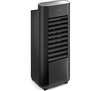 TROTEC Climatizador PAE 22, 4 Velocidades de ventilación, 3 en 1: Refrigeración por Aire, Ventilación, Humidificación, Mando a Distancia, Modo Nocturno, Temporizador, Oficina, Hogar, Negro