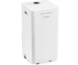 TROTEC Deshumidificador y purificador de aire de diseño TTK 27 HEPA, 12 L/día, Filtro HEPA con 95% de Efectividad, Pantalla LED, 2 en 1, Reinicio Automático, Función Secado de Ropa