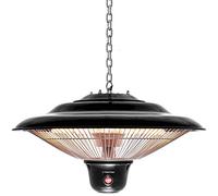 TROTEC IR 1500 SC Design calefactor infrarrojo de techo 1.500 W | 3 niveles de calor, para estancias de hasta 10 m², montaje en techo, para terraza, balcón y exterior