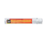 TROTEC IR 2050 calefactor infrarrojo 2.000 W para hogar, taller y garaje | Mando a distancia, IP65, montaje en pared, tecnología Low Glare, para terraza, balcón y exterior