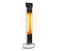 TROTEC IRS 2000 E calefactor infrarrojo 2.000 W con mando a distancia | 3 niveles de calor, temporizador, mando a distancia, IP34, para terraza, balcón y exterior