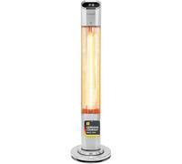 TROTEC IRS 2050 E calefactor infrarrojo 2.000 W con mando a distancia | 2 niveles de calor, temporizador, mando a distancia, IP25, para terraza, balcón y exterior