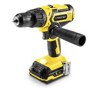 TROTEC Taladro Perforador Percutor a Batería PHDS 11-20V, Luz LED, Carga rápida, Diámetro máx. de Perforación en: Madera 30 mm, Acero 13 mm, Ladrillo 15 mm, incl. Batería y Maletín