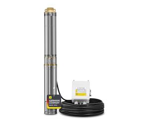 TROTEC TDP 5500 E bomba sumergible para pozos profundos 6.000 l/h | Potencia de 550 W, presión de 5,8 bar, inmersión de 20 m, filtro de suciedad, acero inoxidable e IP68