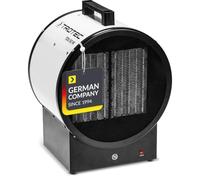 TROTEC TDS 50 M calefactor cerámico 9 kW PTC con termostato para taller | 2 niveles de calor y modo ventilador, caudal de aire de 1180 m³/h, termostato regulable, para obra, taller y grandes espacios