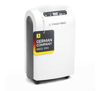TROTEC TTK 100 E deshumidificador 30 l/día para hogar y sótano | Para estancias de hasta 90 m²/230 m³, desescarche por gas caliente, funcionamiento continuo