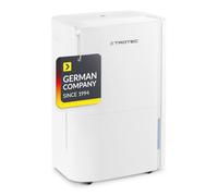 TROTEC TTK 54 E deshumidificador 18 l/día para hogar y sótano | Para estancias de hasta 40 m²/100 m³, apagado automático, ideal para vivienda y dormitorio, ayuda a prevenir condensación
