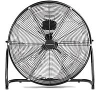 TROTEC TVM 24 D ventilador de suelo 124 W metálico para taller y gimnasio | Ø 60 cm, 3 velocidades, inclinación regulable, funcionamiento silencioso, negro, para hogar, dormitorio y oficina