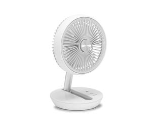 Trotec Ventilador de mesa recargable, diámetro 14,5 cm, 5 W, USB - TVE 2 W