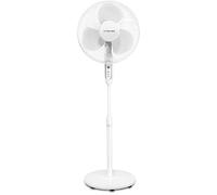 TROTEC Ventilador de Pie TVE 25 S/Mando a Distancia/Temporizador / 40 W/Ajustable en Altura / 3 Velocidades de Ventilación/Pie de Apoyo Estable/Oscilación automática de 80°