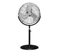 TROTEC Ventilador de pie TVM 18 S, 100 W, 3 velocidades, Portátil, Regulable hasta en 110°, Pie de apoyo estable y antideslizable, Silencioso, Hogar, Oficina, Negro