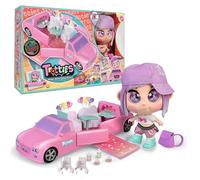 Trotties - Emma & Limo, Nueva York y su limusina móvil desplegable, muñecas viajeras de la Serie de dibus Animados, con Accesorios, para Regalar a niños Desde 3 años, Famosa