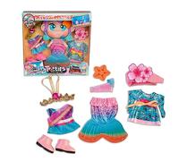 Trotties - Looks del Mundo, 3 Outfits de Diferentes países para Las muñecas Grandes de 35 cm, de Japón, India y Australia, 3 años, Famosa (TFT16000)