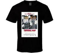 Trouble Man&nbspCool 70's Vintage Action Movie Poster Fan T Shirt Black XL