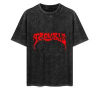 Trouble Manic Frustration Mens T-Shirt Unisex Black Top tee M