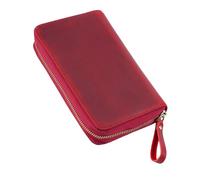 Troubled Wild Horse - Estuche de cuero para escribir con efecto permanente de piel de ganado para la escuela, estuche de moda antigua para especialistas, A