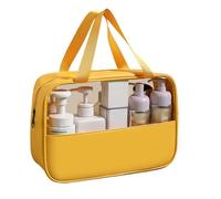 Trousse De Maquillage - 30 X 21,5 X 10 Cm, Trousse De Maquillage De Voyage | Trousses De Toilette Portables Imperméables Organisateur À Glissière | Soporte De Fenêtre Transparente En Cuir PU PVC |
