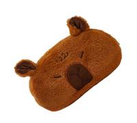 Trousse Scolaire Capybara | Boîte à Crayons Zippée Mignonne avec Peluche | Étui à Stylos en Peluche Décoratif | pour Enfant, École, Fournitures, Collège, Cadeau, Rentrée, Rangement Loisirs Créatifs