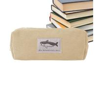Trousse Souple, trousse à Requin, de Papeterie Shark de Grande Capacité - à stylos Mignon, à en forma de animal Doux Pour Les Voyages, le Travail et l'école, beige amarillo., ver descripción