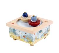 Trousselier 6260412 - Caja de música magnética para niños, diseño de ballenas