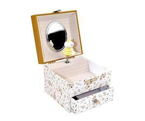 TROUSSELIER - Caja de música - Ardilla en la pradera - Lutin Petit Pois. - Joyero musical - Regalo infantil - Hermoso Danubio de Strauss