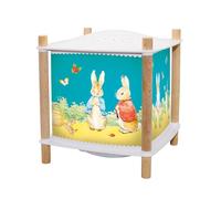 TROUSSELIER - Peter Rabbit - Lámpara mágica nocturna - REVOLUTION 2.0 - Para niños - Dibujos animados - Proyector estrellas musical - Música e historias por streaming- Detector de llantos - Batería