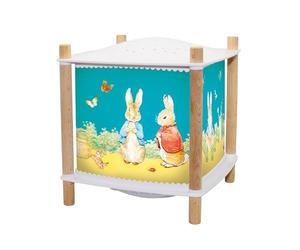 TROUSSELIER - Peter Rabbit - Lámpara mágica nocturna - REVOLUTION 2.0 - Para niños - Dibujos animados - Proyector estrellas musical - Música e historias por streaming- Detector de llantos - Batería