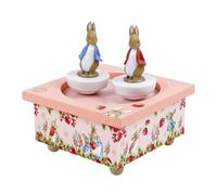 Trousselier - Piedra conejo Peter Rabbit fresas - Caja de música para bebé dancing de madera - 2 figuras extraíbles - Regalo de nacimiento y bautismo - Música de la flauta encantada Mozart
