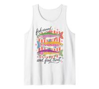 Trout Fishing Fish Around and Find Trout Funny Pun Angler Camiseta sin Mangas