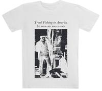 Trout Fishing In America Camiseta Blanca De Manga Corta para Niños