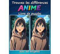 Trouvez les différences ANIME Livre de puzzles avec 60 énigmes: Trouvez les différences dans 60 magnifiques scènes inspirées de l’anime - un défi visuel amusant pour les fans d’anime de tous âges !