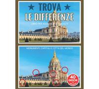 Trova le differenze: libro per adolescenti e adulti | Monumenti, capitali e città del mondo | giochi di libri Cerca e trova le differenze | idee regalo di compleanno e Natale