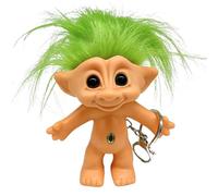 TROVAL DOTTO TROLL BOLL - BUNLATT TROLL BOLLS THIE HITHS | Figurita para el pelo de colores locos, muñecas de troll vintage anillo clave anti-lost 10 cm para mujeres niñas