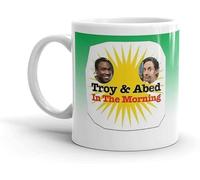 Troy and Abed in The Morning - Taza de cerámica brillante con foto