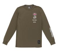Troy Lee Designs Skyline Ride Worldwide Langarmshirt, verde, tamaño S para Hombres