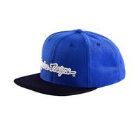 Troy Lee Designs Cappello Snapback Signature, Sombrero Bebe Unisex Adulto, BLU; Bianco, Taglia Unica
