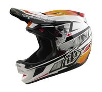 Troy Lee Designs - Casco compuesto D4; forrado blanco SM