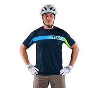 Troy Lee Designs Ciclismo MTB Bicicleta Mountain Bike Jersey Camisa para Hombre Skyline SS Jet Fuel Pizarra Azul S