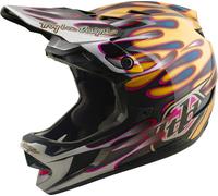 Troy Lee Designs D4 Carbon MIPS Overspray Casco de descenso, rojo, tamaño S para Hombres