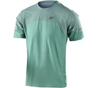 Troy Lee Designs Drift Solid Maillot de bicicleta shortsleeve, verde, tamaño S para Hombres
