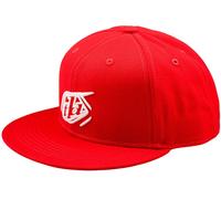 Troy Lee Designs Flat Bill Badge Gorra Snapback, rojo, Talla única