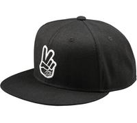 Troy Lee Designs Flat Bill Peace Gorra Snapback, negro para Hombres
