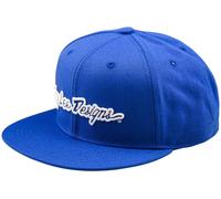 Troy Lee Designs Flat Bill Signature Gorra Snapback, Azul, Talla única