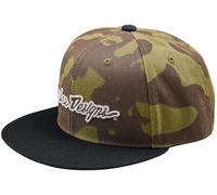 Troy Lee Designs Flat Bill Signature Gorra Snapback, Camuflaje, Talla única