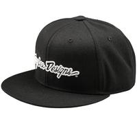 Troy Lee Designs Flat Bill Signature Gorra Snapback, negro para Hombres