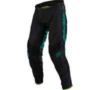 Troy Lee Designs GP Air Drift Pantalones de Motocross, negro-turquesa, tamaño 36 para Hombres