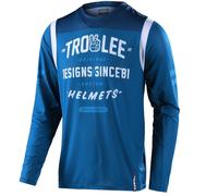 Troy Lee Designs GP Air Roll Out Maillot de Motocross, azul/blanco, Talla M