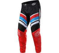 Troy Lee Designs GP Air Warped Pantalones de motocross, negro-rojo, tamaño 36 para Hombres