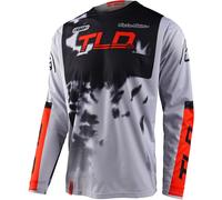 Troy Lee Designs GP Astro 2022 Maillot de motocross, gris-naranja, tamaño S para Hombres